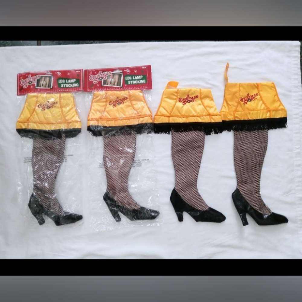 4 A Christmas Story Leg Lamp Stocking Lot
